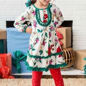 Matilda Jane Make Believe Woodland Wonders Christmas Dress Dress Sz 10 GUC